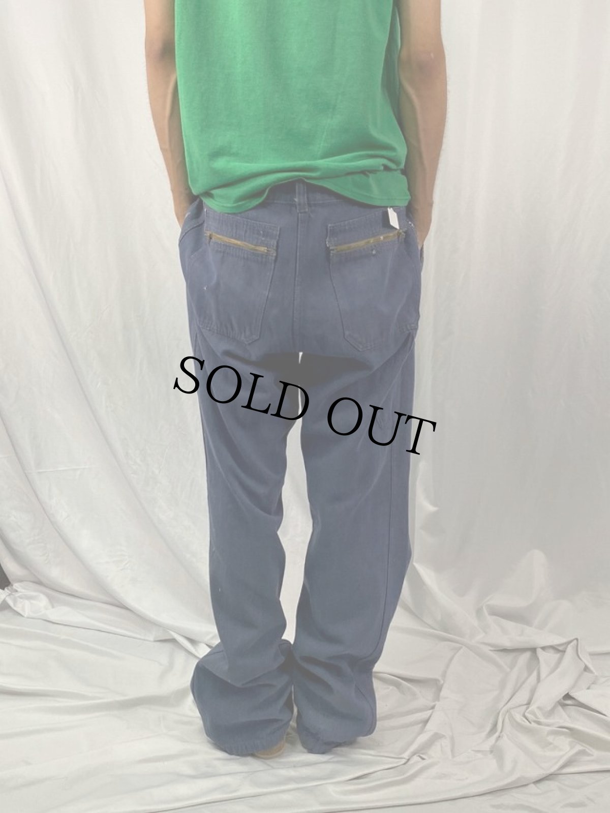 画像4: VINTAGE FRANCE ワークパンツ W36 (4)