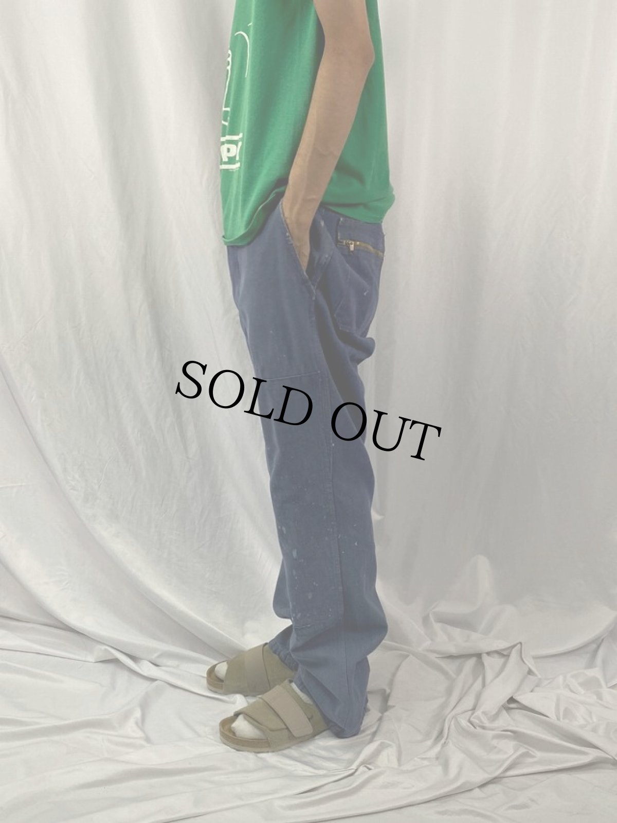 画像3: VINTAGE FRANCE ワークパンツ W36 (3)