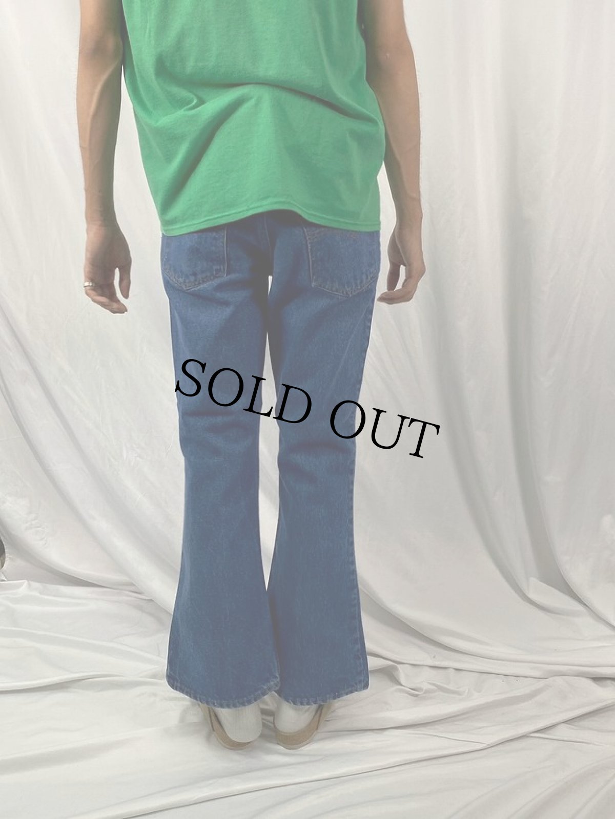 画像4: 80's Levi's 646-0217 ベルボトムデニムパンツ W31 (4)