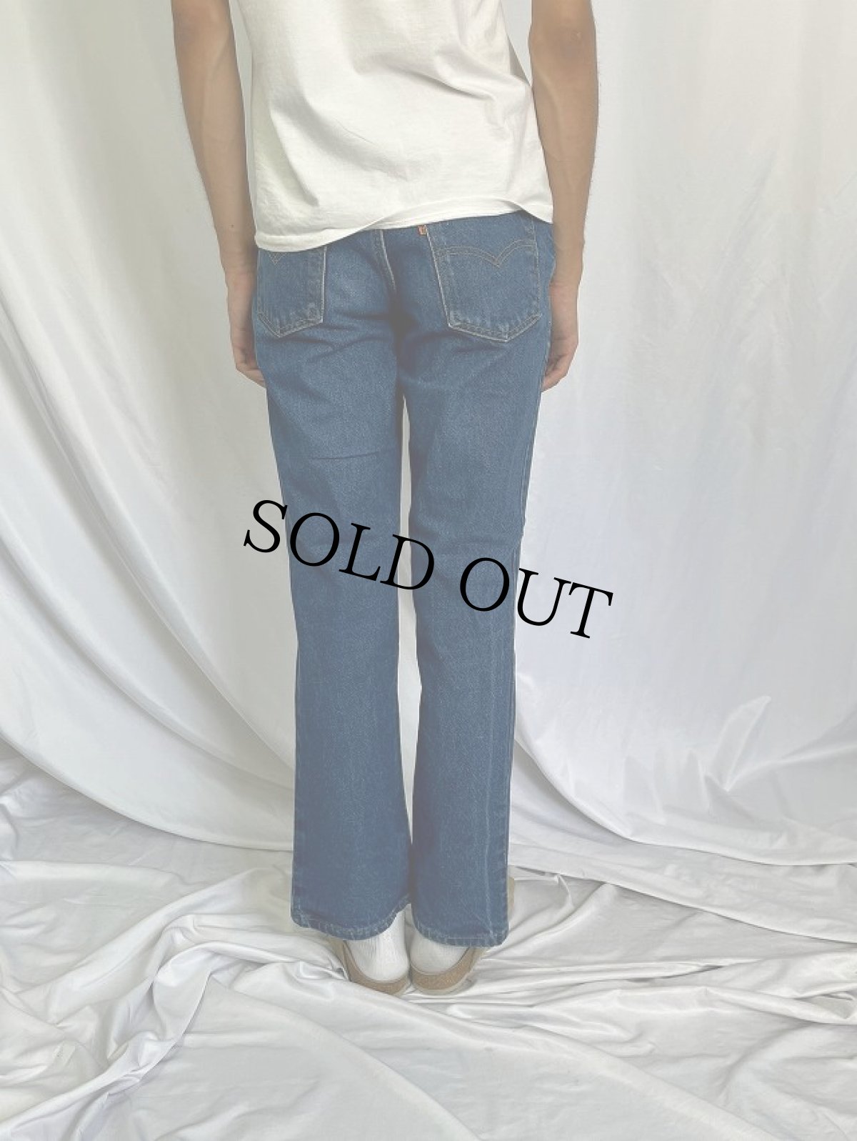 画像4: 80's Levi's 517-0217 USA製 ブーツカットデニムパンツ W30 (4)