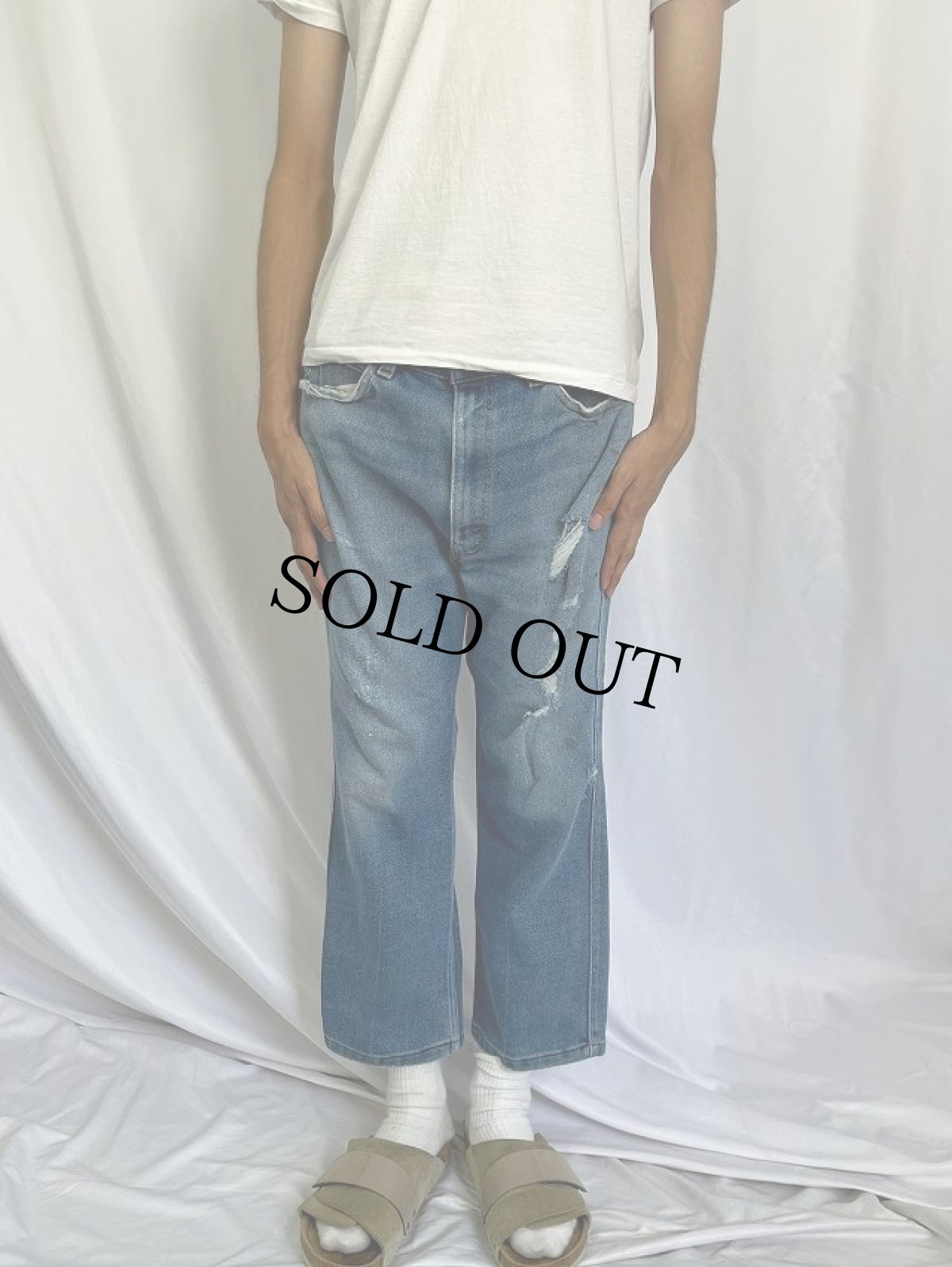 画像2: 90's Levi's 517 USA製 ブーツカットデニムパンツ W36 (2)