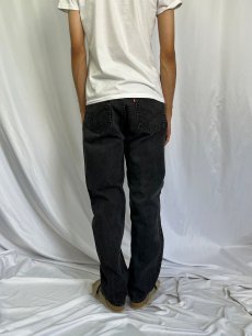 画像4: 90's Levi's 505 USA製 ブラックデニムパンツ W33 (4)