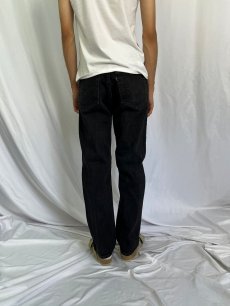 画像4: 90's Levi's 505 USA製 ブラックデニムパンツ W32 (4)