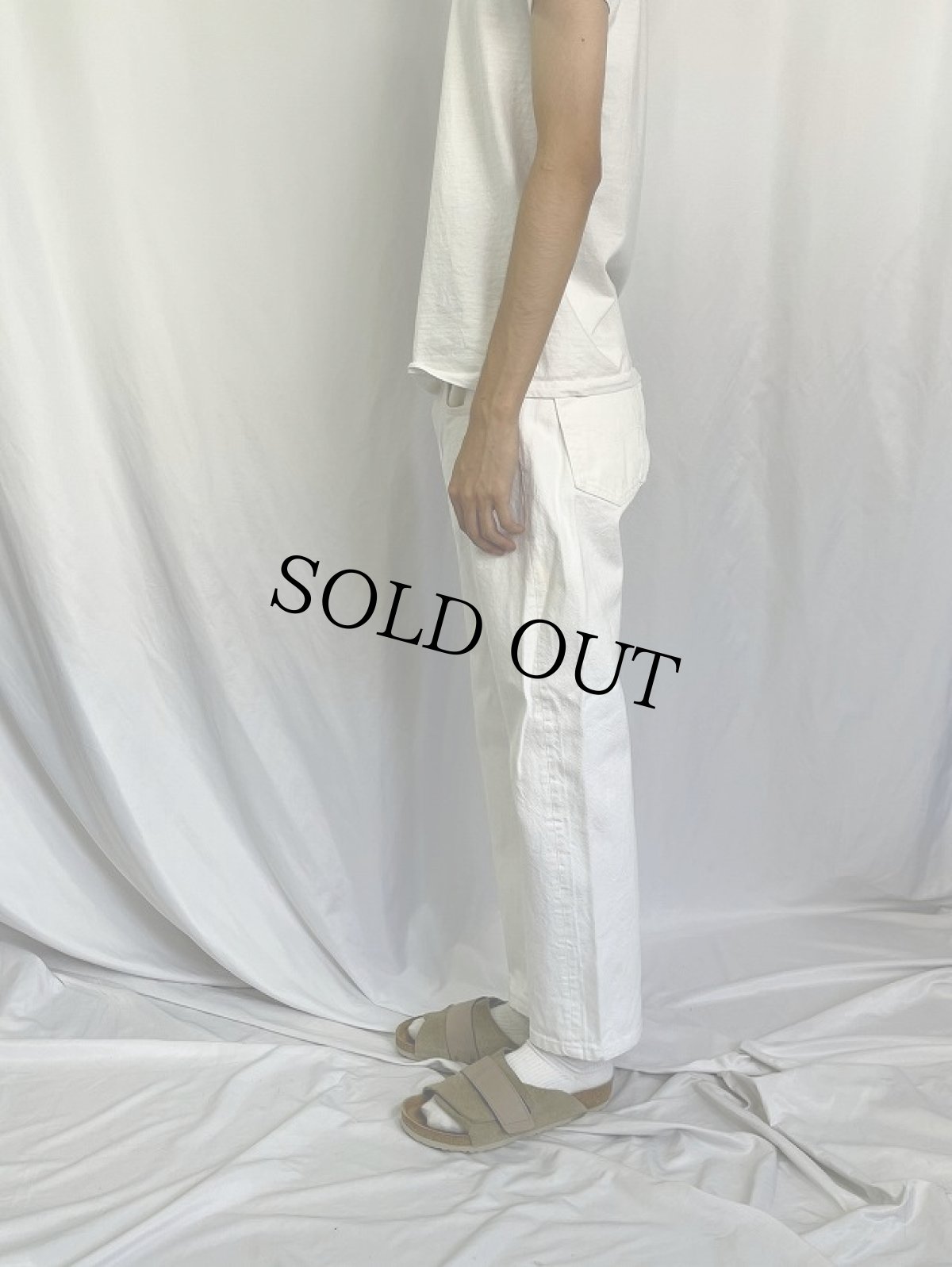 画像3: 80's Levi's 501 USA製 ホワイトデニムパンツ W31 (3)