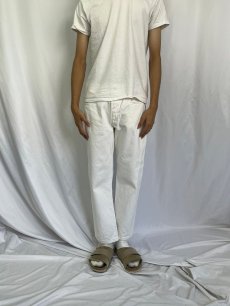 画像2: 80's Levi's 501 USA製 ホワイトデニムパンツ W31 (2)