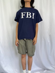 画像2: FBI プリントTシャツ L (2)