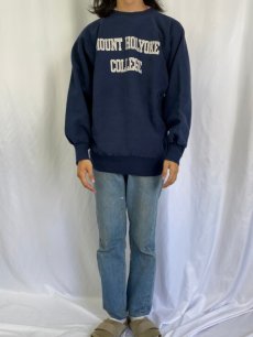 画像2: 80's Champion REVERSE WEAVE USA製 トリコタグ "MOUNT HOLYYOKE COLLEGE" XL (2)