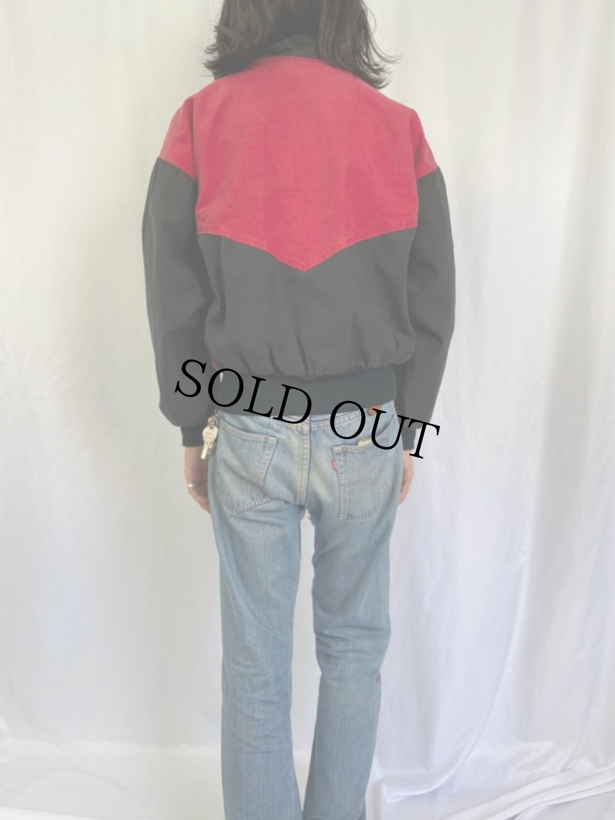 画像4: 90's BEE-WILD ツートーン ダックジャケット M (4)