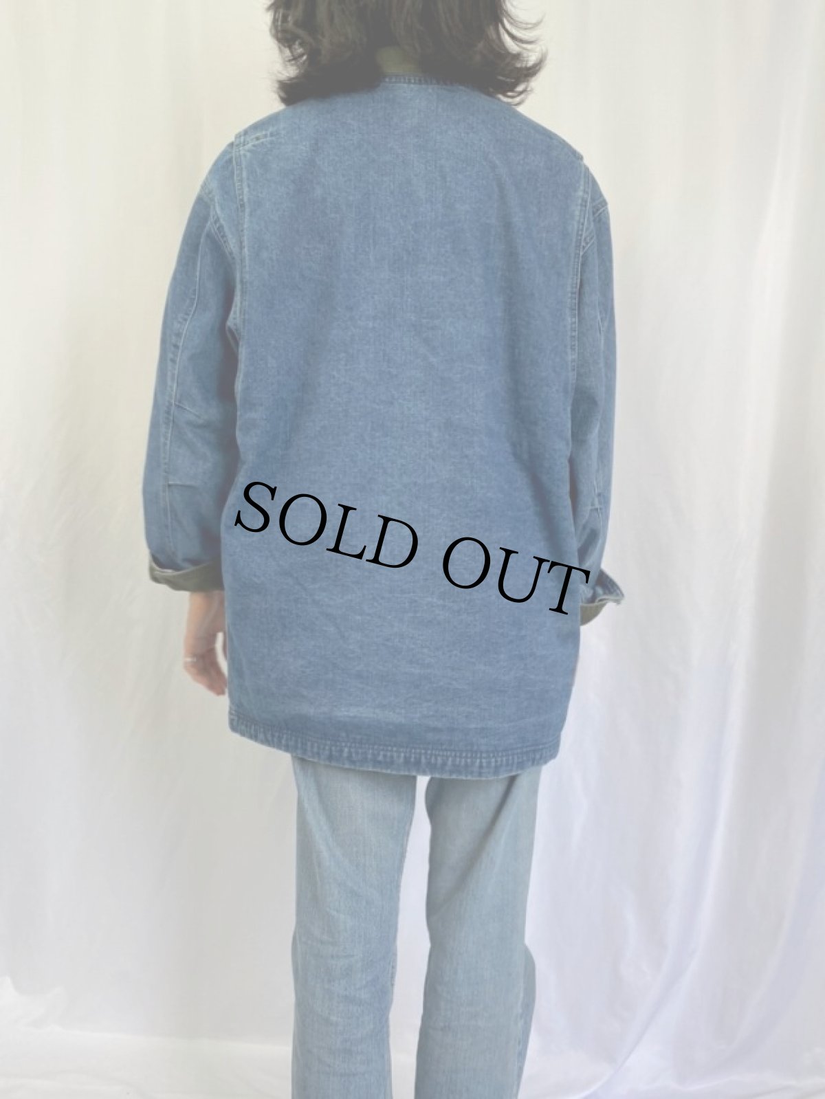 画像4: L.L.Bean デニムハンティングジャケット L (4)