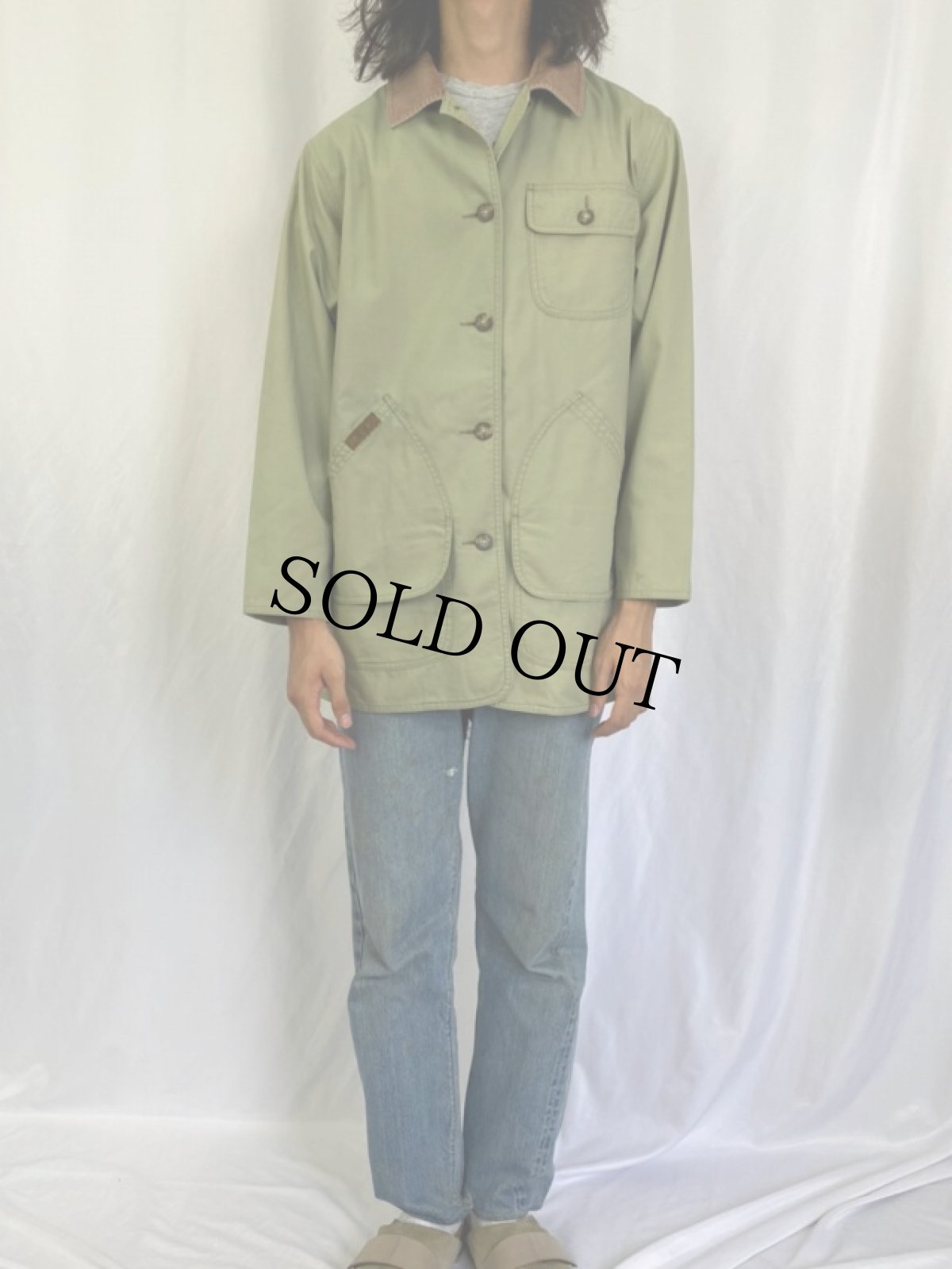 画像2: L.L.Bean コットンハンティングジャケット M (2)