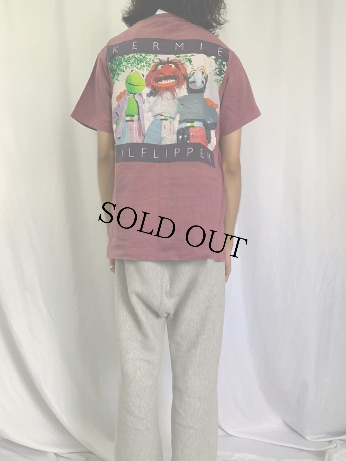 画像4: 90's The Muppets USA製 "KERMIE HILFLIPPER" TOMMYパロディTシャツ L (4)