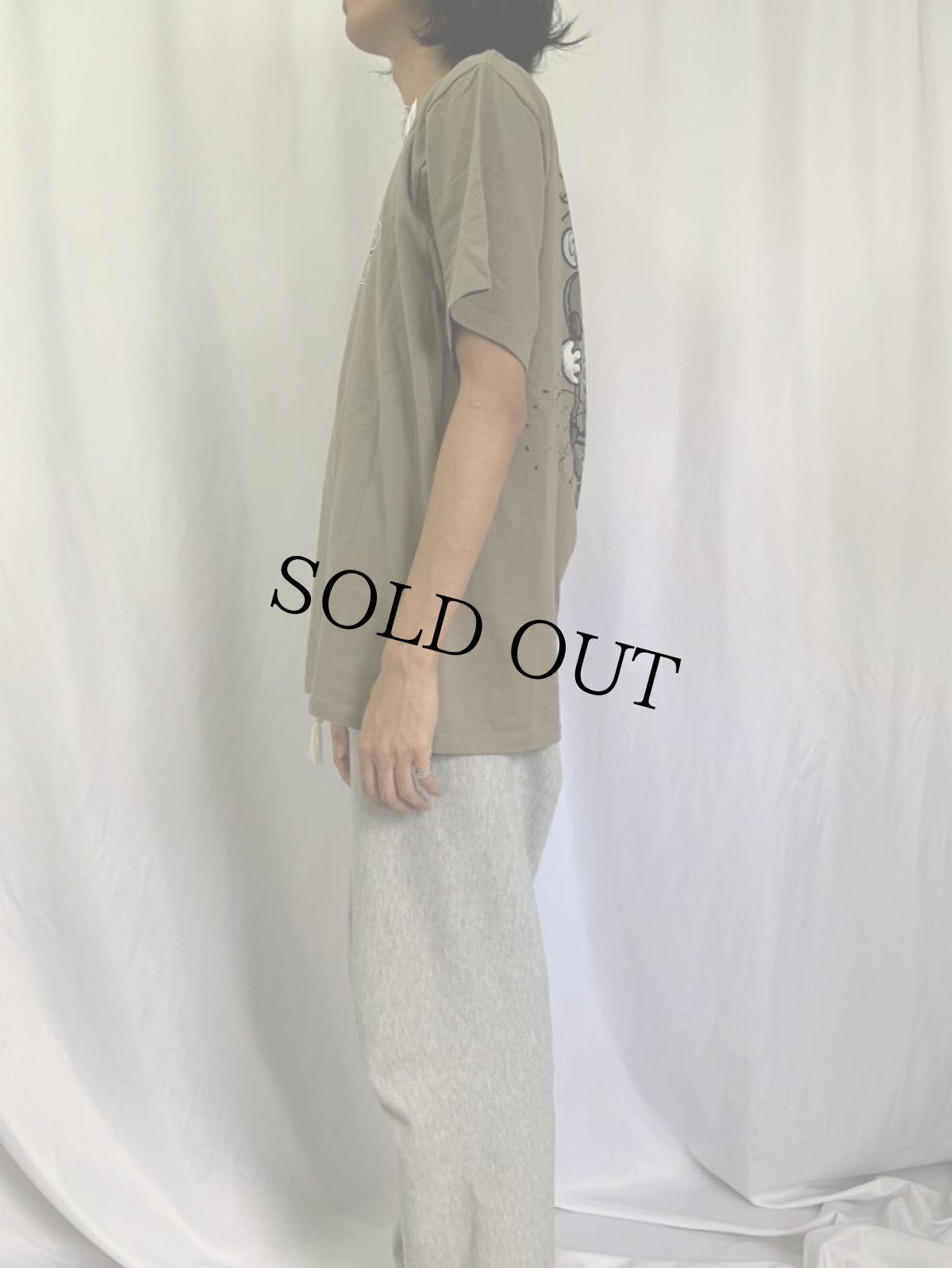 画像3: 90's PIGPEN USA製 キャラクターパロディTシャツ L (3)