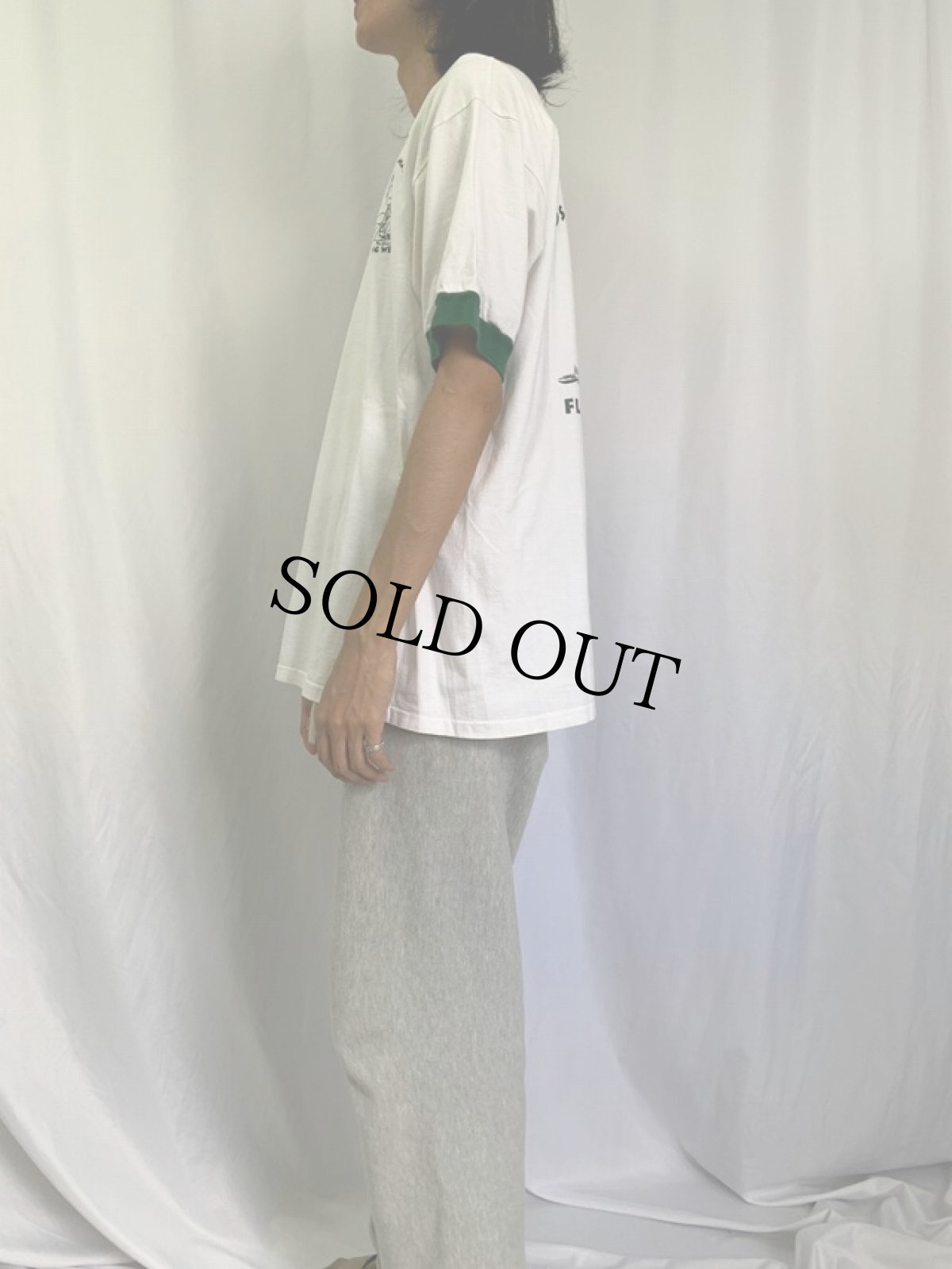 画像4: 90's PIG PEN イベントプリント キャラクターリンガーTシャツ XL (4)