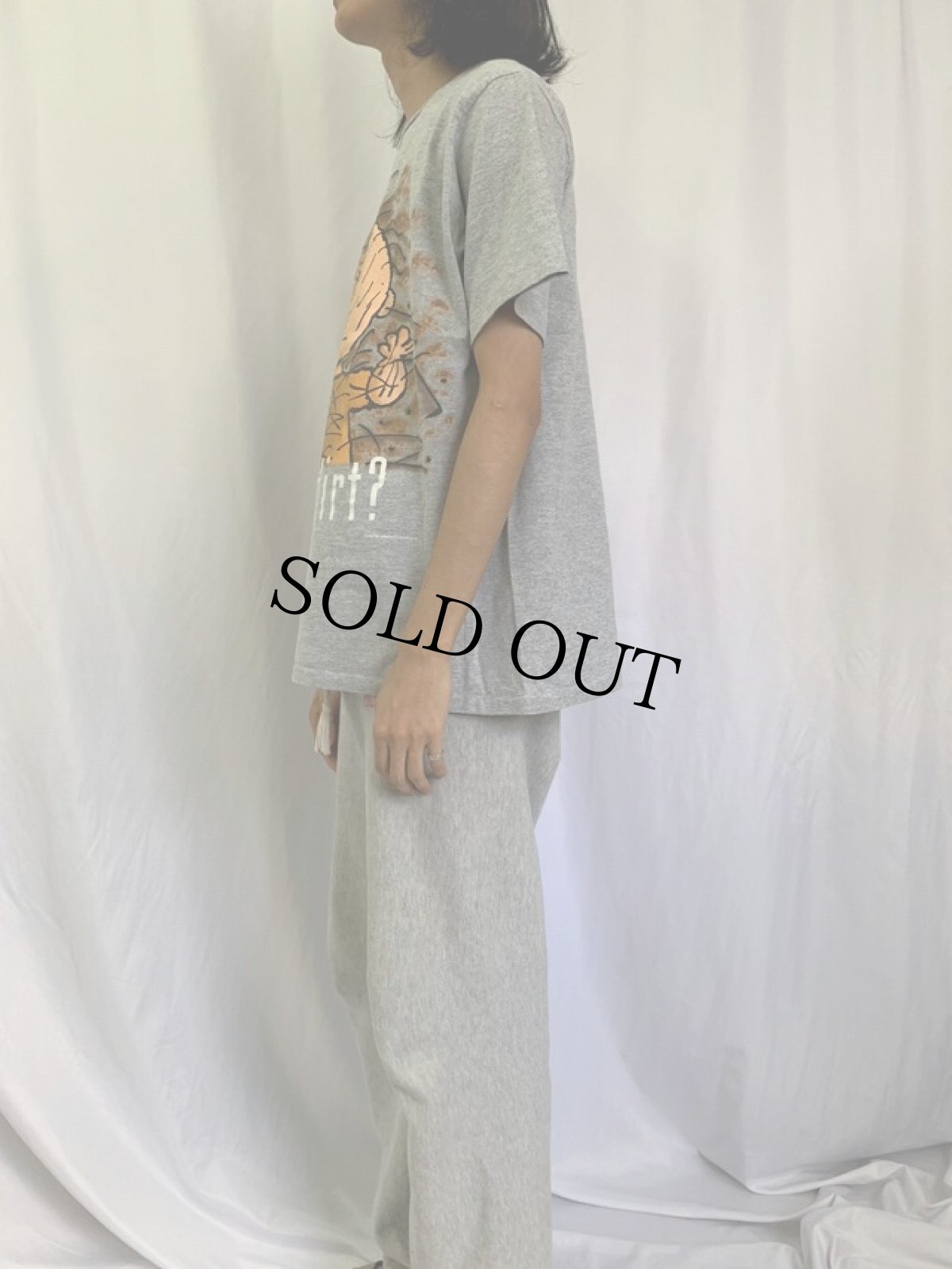 画像3: 90's PEANUTS Pigpen "got dirt?" USA製 パロディTシャツ L (3)