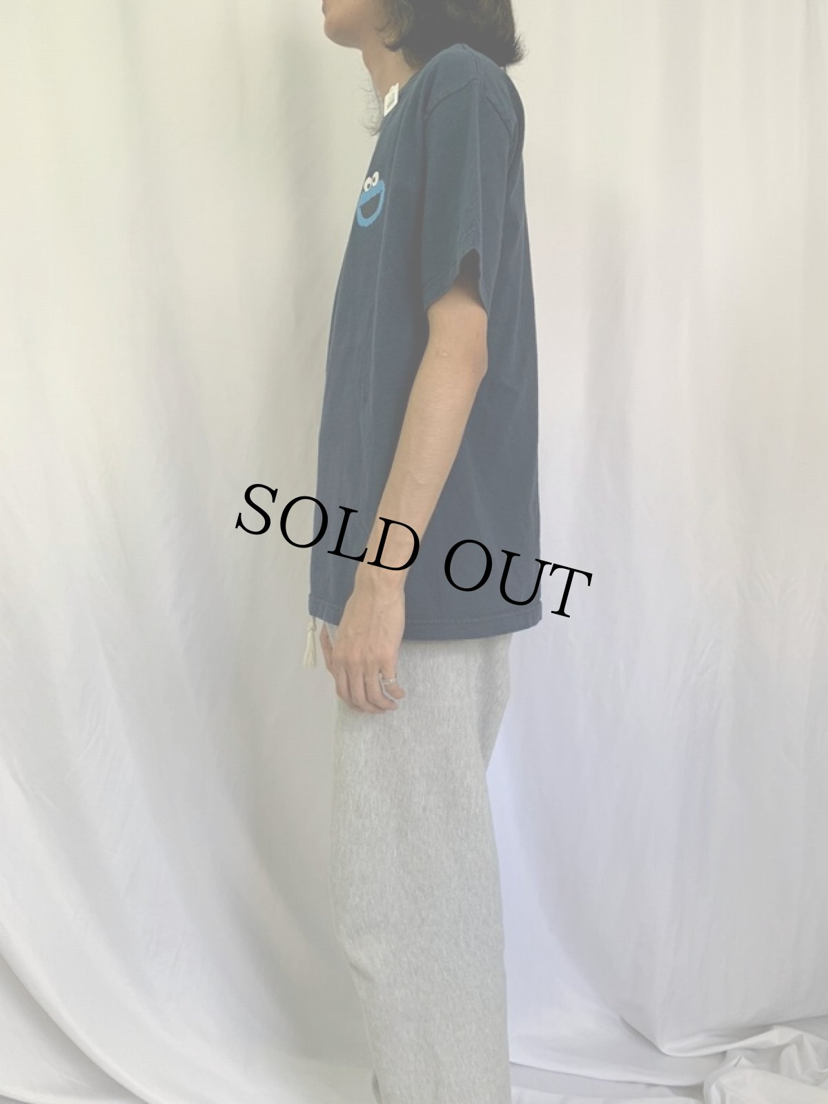 画像3: 2000's COOKIE MONSTER "got cookie?" キャラクターパロディプリントTシャツ L (3)