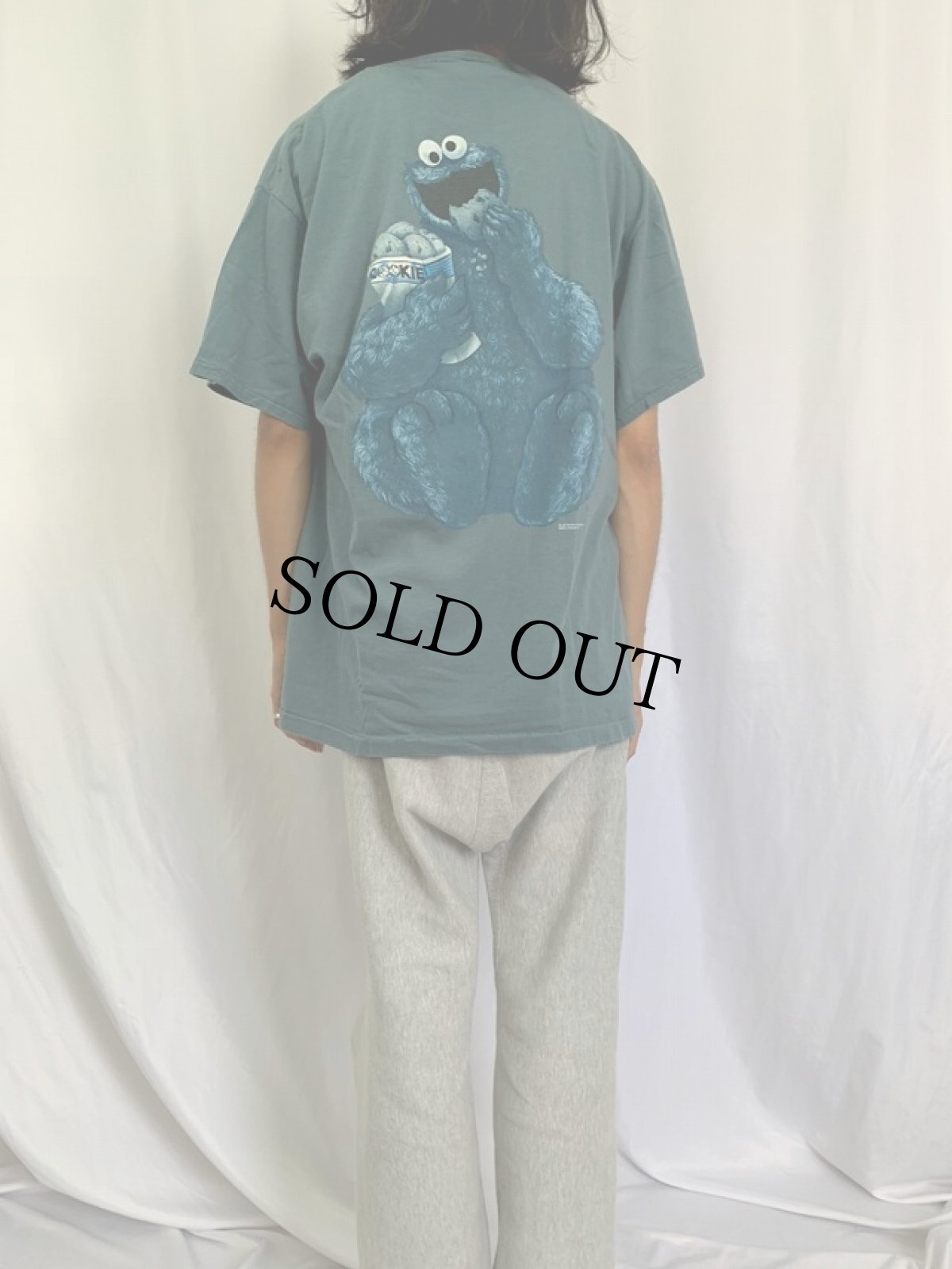 画像5: 90's COOKIE MONSTER USA製 "Calvin Klein"パロディTシャツ XL (5)