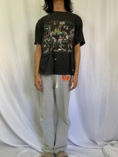 画像2: 90's ウォレスとグルミット USA製 キャラクタープリントTシャツ XL (2)