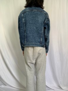 画像4: 80's Levi's 70507-0229 USA製 ギャラクティックウォッシュ デニムジャケット L (4)