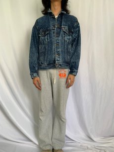 画像2: 80's Levi's 70507-0229 USA製 ギャラクティックウォッシュ デニムジャケット L (2)