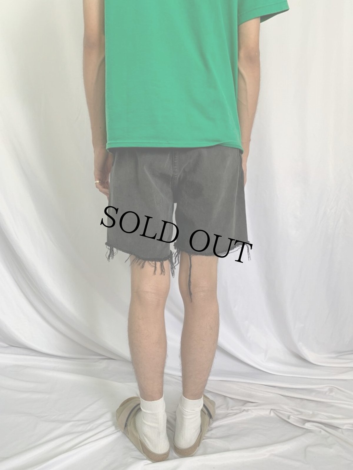 画像5: 60's Can't Bust'Em "FRISKO JEENS" カットオフ ツイルワークショーツ W31 (5)