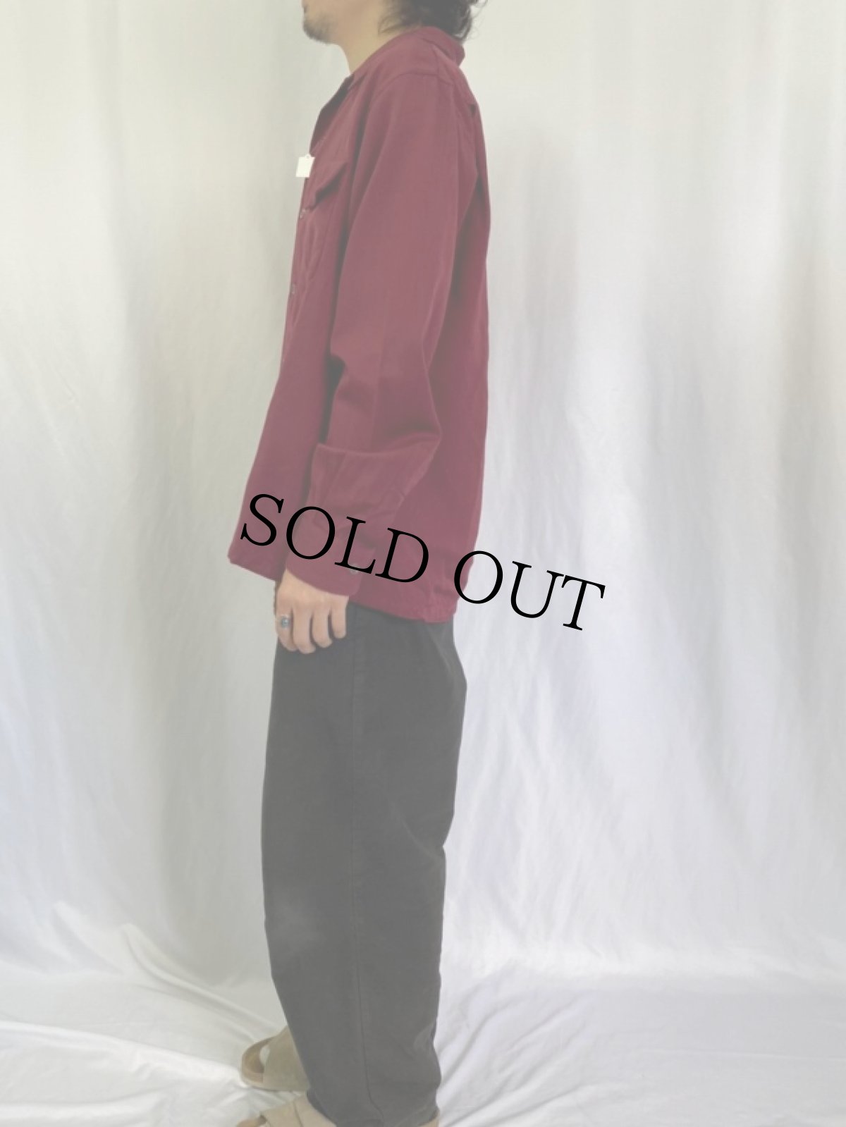 画像3: 50's BOTANY ウールレーヨン オープンカラーシャツ L (3)