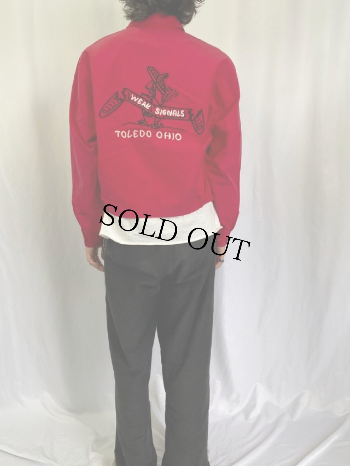 画像4: 60's Fieldmaster "WEAK SIGNALS TOLEDO OHIO" チェーン刺繍 コットンスイングトップ (4)