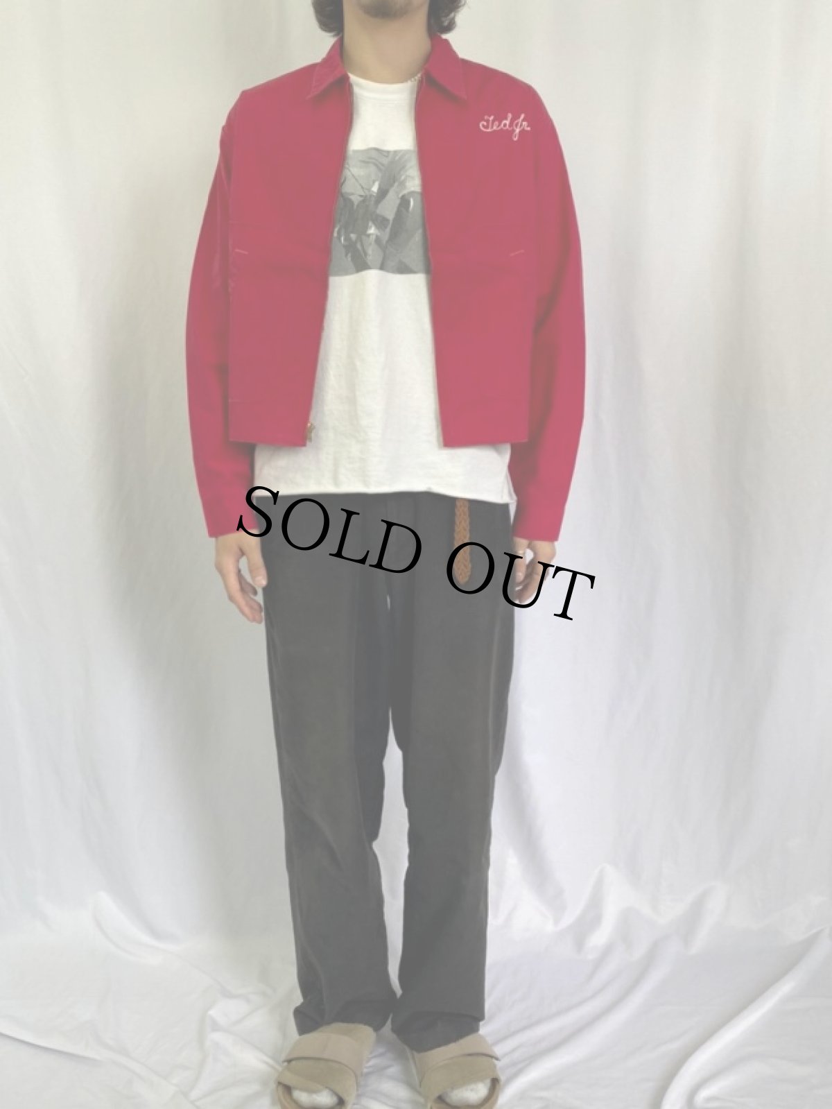 画像2: 60's Fieldmaster "WEAK SIGNALS TOLEDO OHIO" チェーン刺繍 コットンスイングトップ (2)