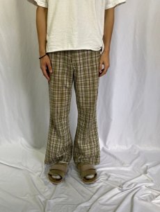 画像2: 70's Levi's STA-PREST チェック柄スラックス W31 (2)