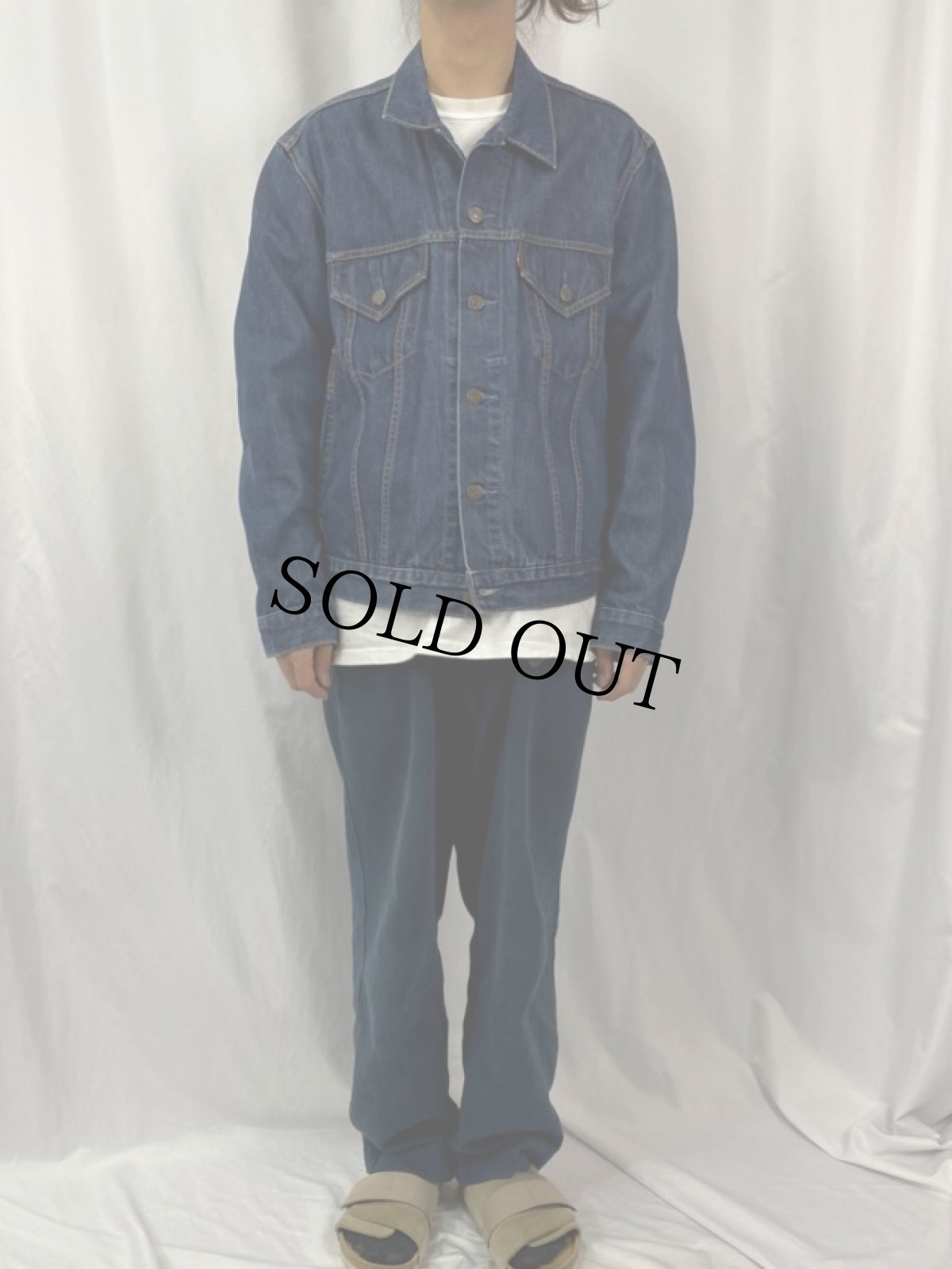 画像2: 90's Levi's 70506-0216 USA製 デニムジャケット 44 (2)