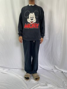 画像2: 90's Disney USA製 MICKEY MOUSE キャラクタースウェット XL (2)