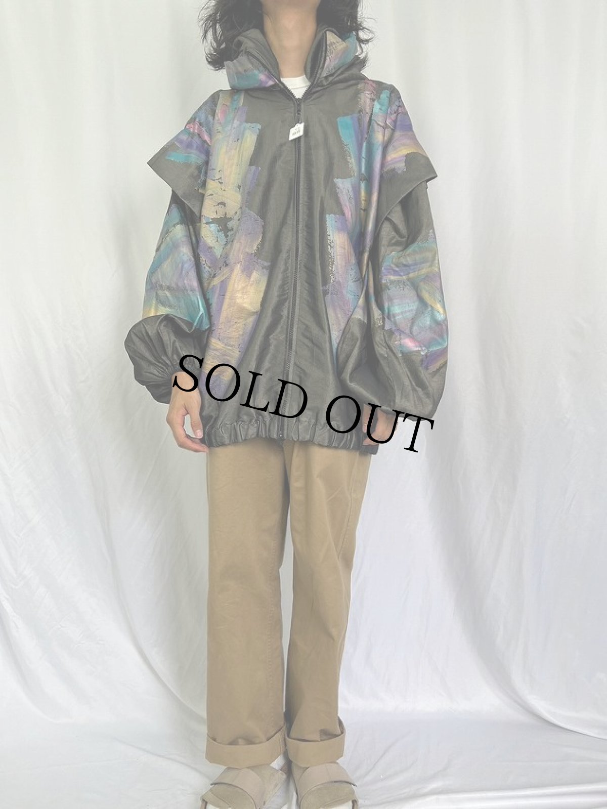 画像2: ペイント風デザインパーカー (2)