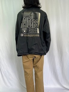 画像4: RAIDERS フットボールチーム ポリジャケット XL (4)