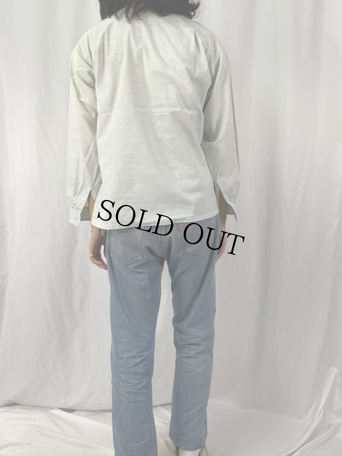 画像4: 50's Nelson Paige オープンカラー コットンシャツ M (4)