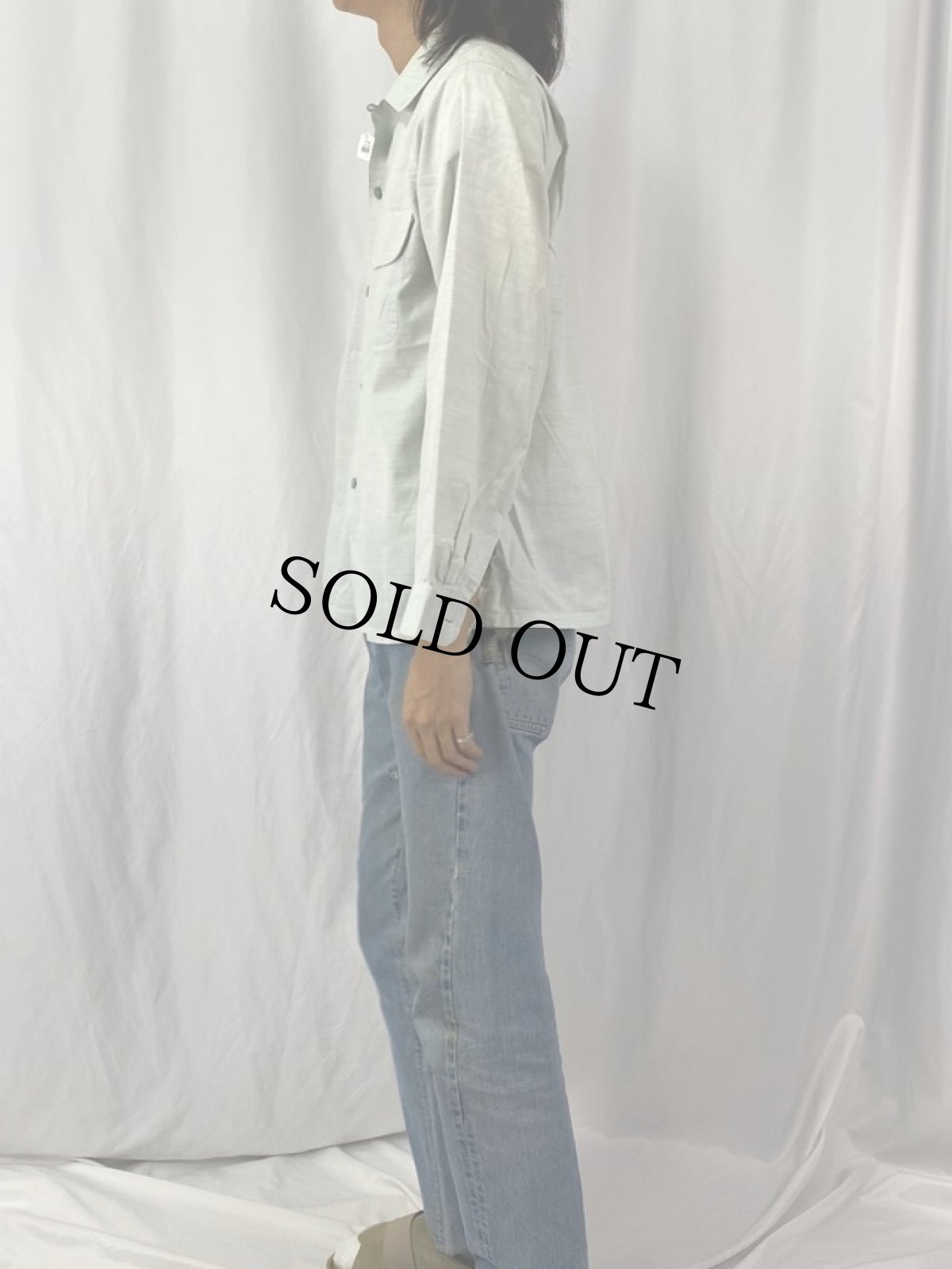 画像3: 50's Nelson Paige オープンカラー コットンシャツ M (3)