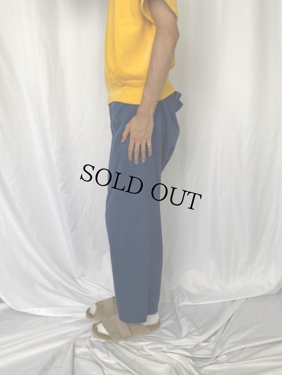 画像3: 60's〜 EURO コットンワークパンツ W32-36 (3)