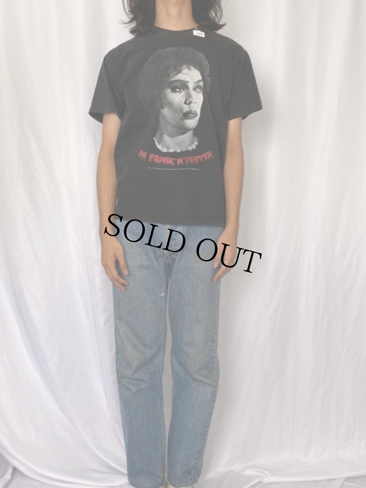 画像2: 90's  Rocky Horror Picture Show "Dr. Frank-N-Furter" キャラクターTシャツ M (2)