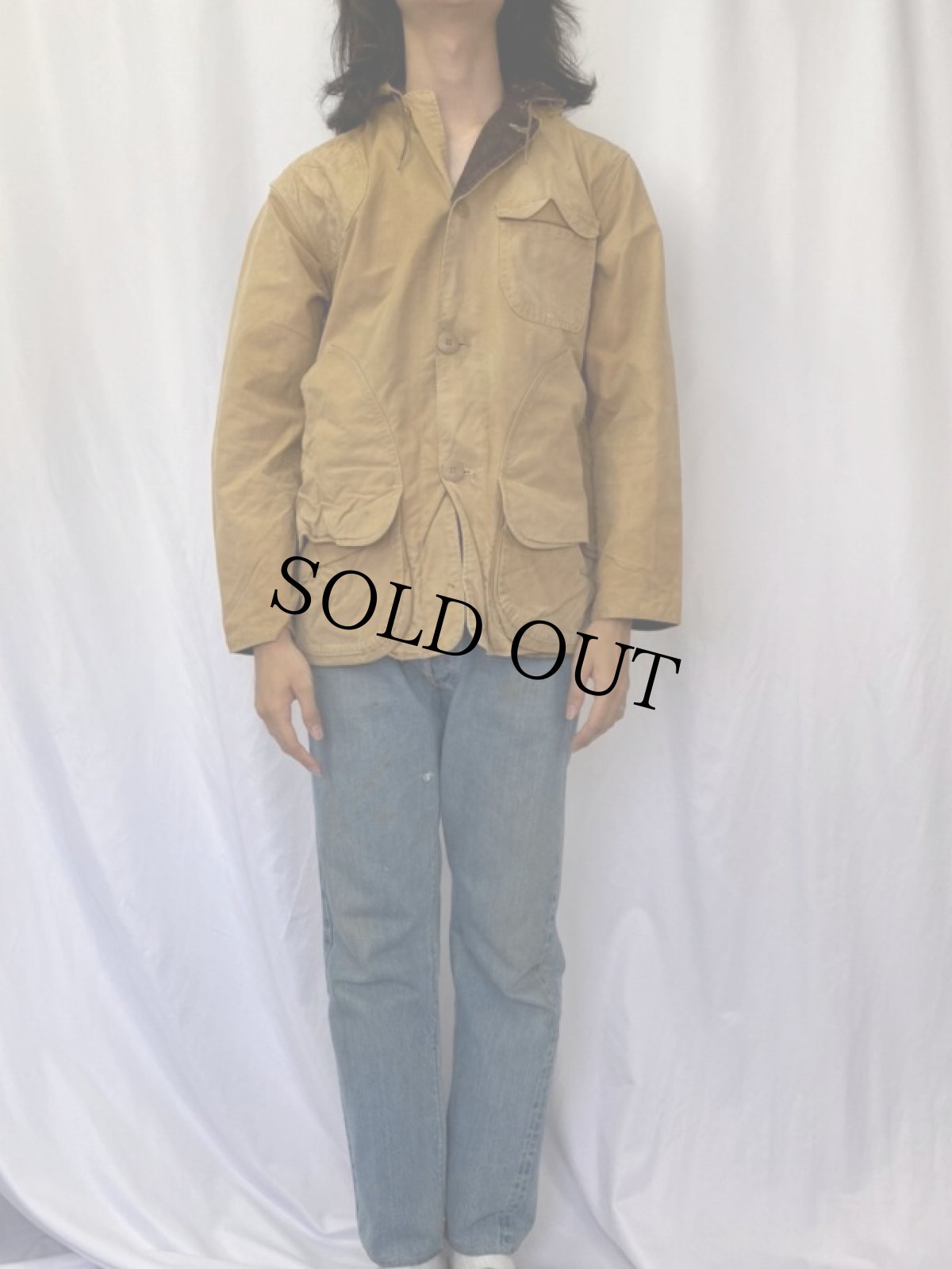 画像2: 60's WESTERN FIELD フード付き ダックハンティングジャケット (2)