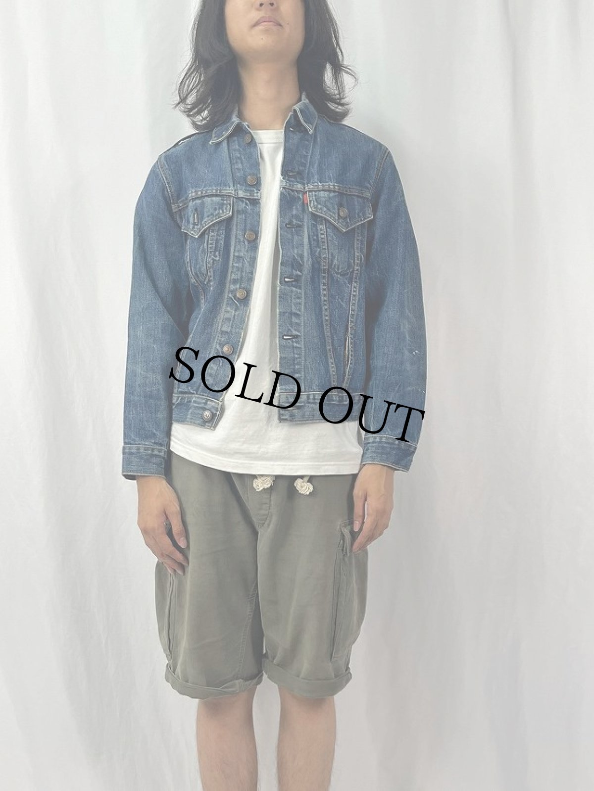 画像2: 60〜70's LEVI'S 70505 BIGE 最終モデル デニムジャケット (2)