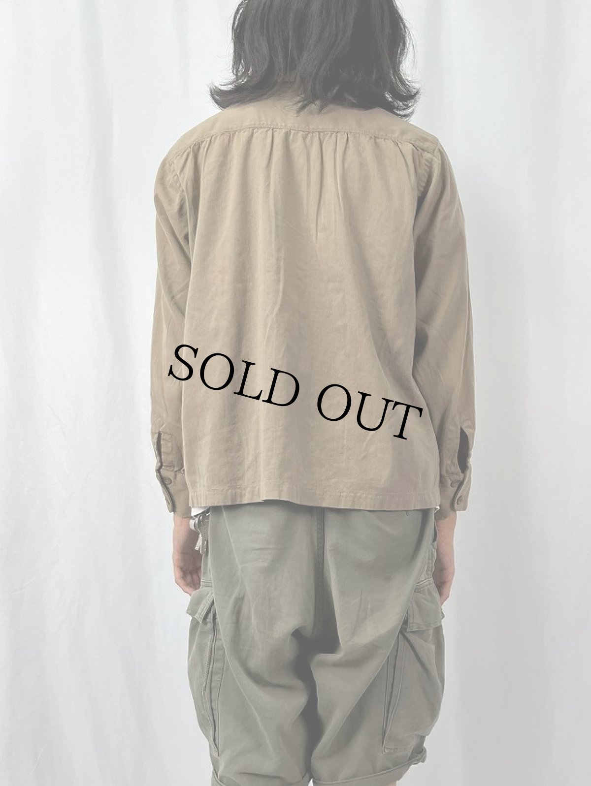 画像4: 50's ウールオープンカラーシャツ (4)