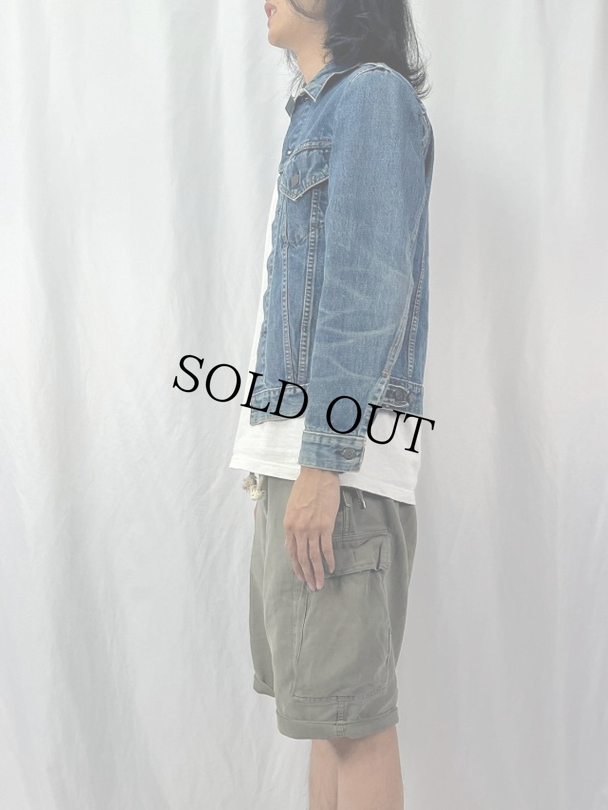 画像4: 90's Levi's 70507-0218 USA製 デニムジャケット S (4)