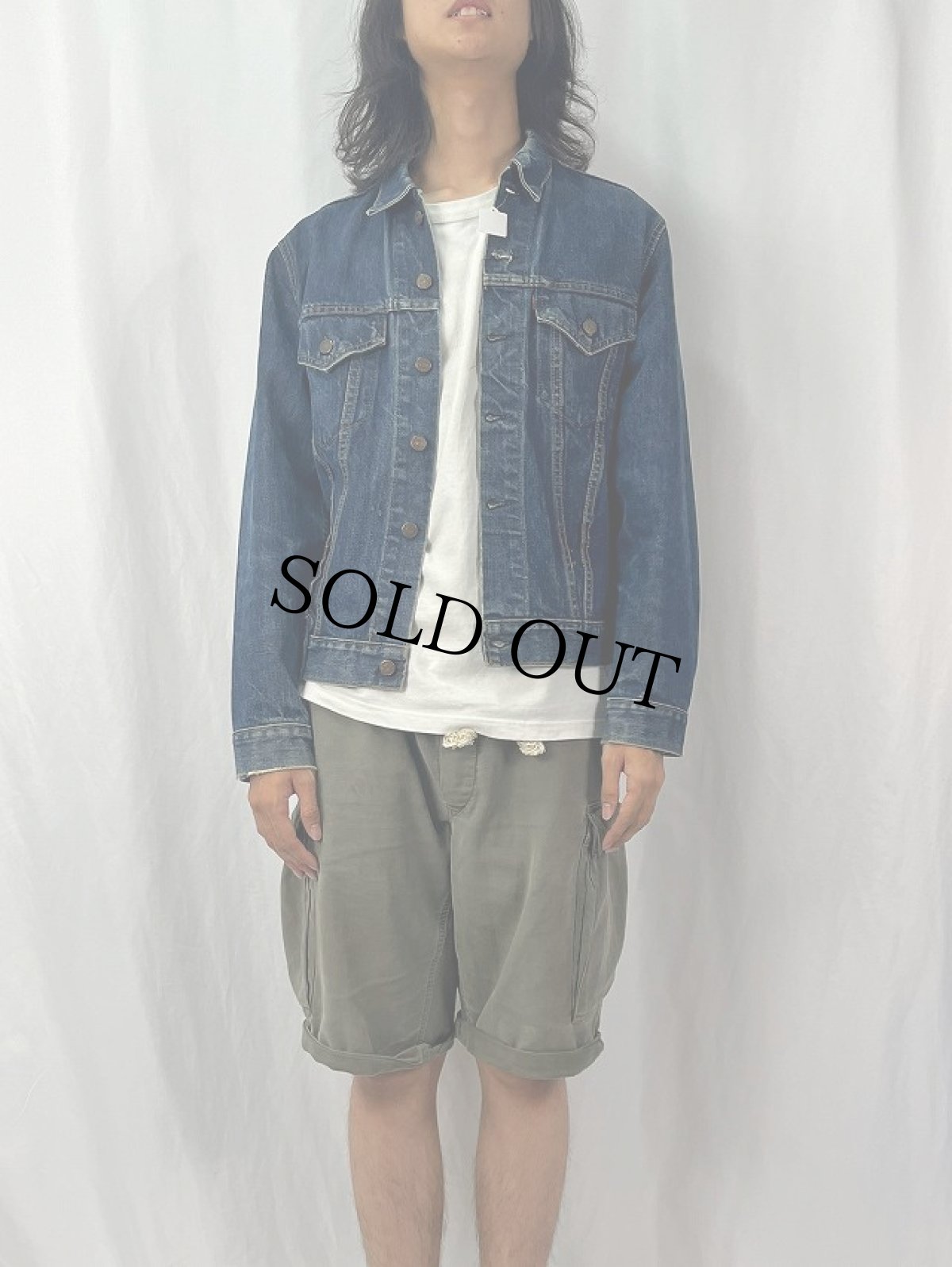 画像2: 60's LEVI'S 70505 BIGE デニムジャケット (2)
