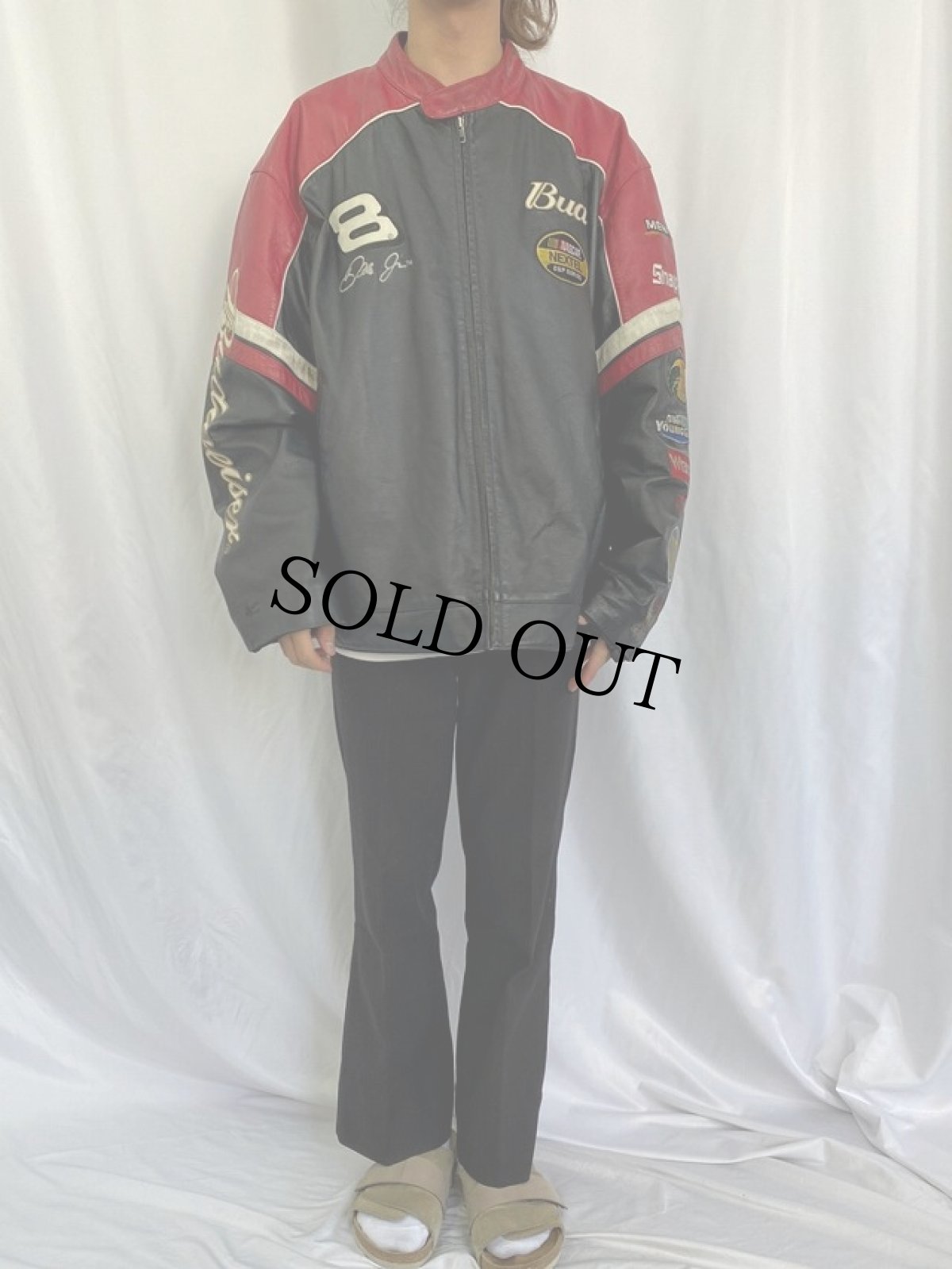 画像2: WILSONS LEATHER × CHASE AUTHENTICS レザーレーシングジャケット XL (2)