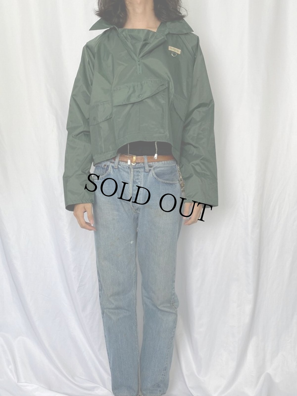 画像2: Hodgman ナイロン フィッシングプルオーバージャケット M (2)