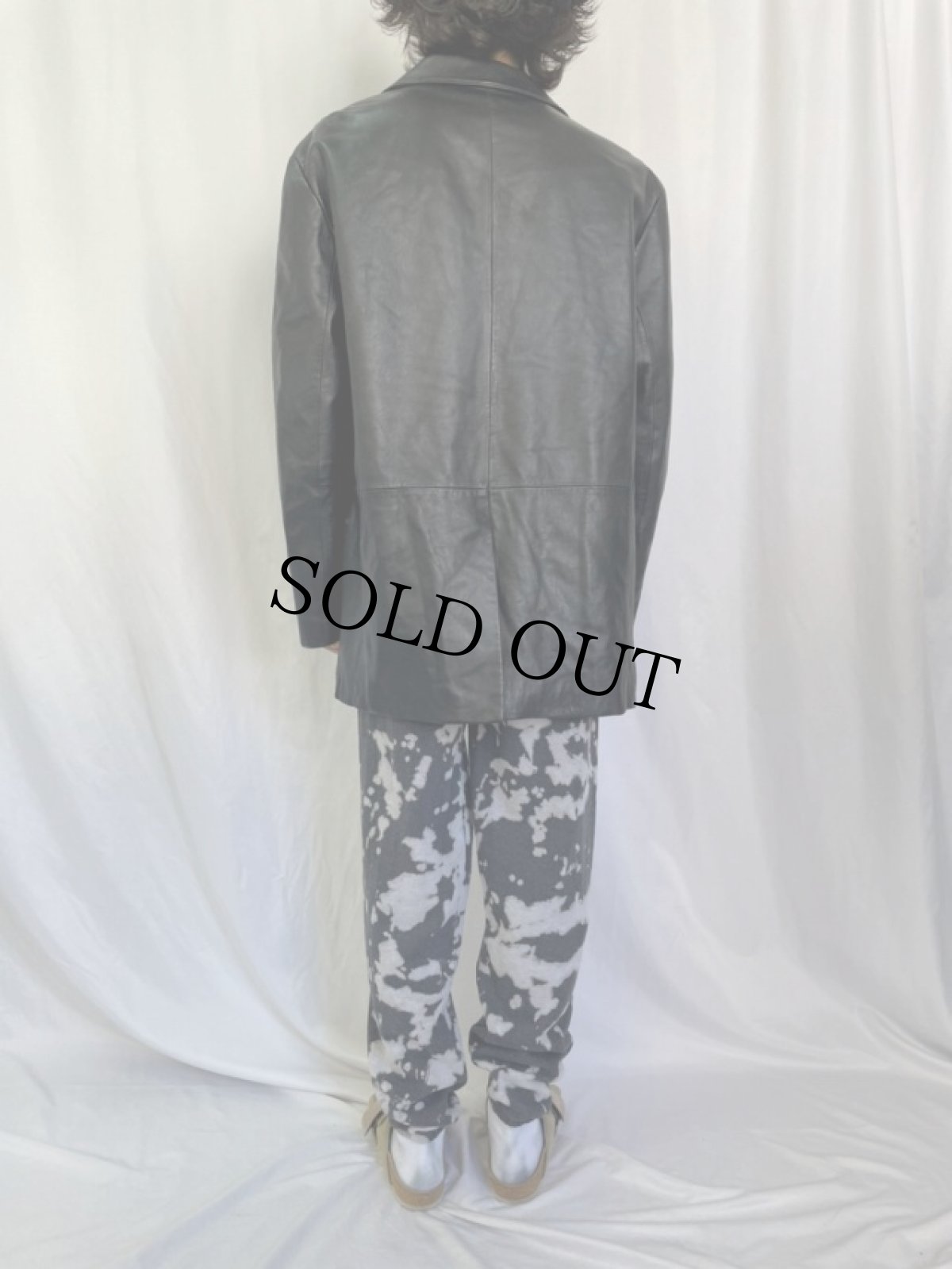 画像4: レザーテーラードジャケット 42R (4)