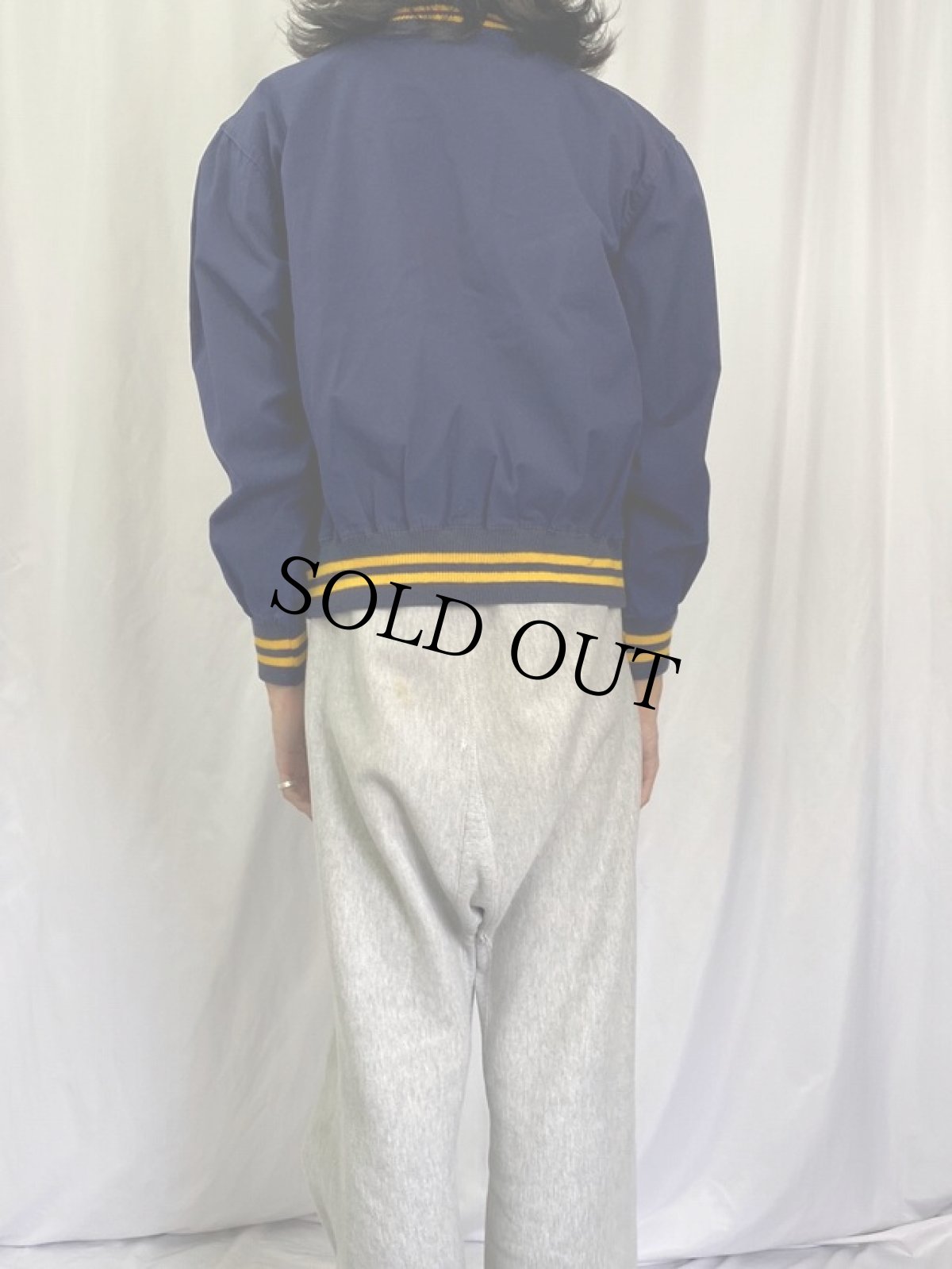 画像4: 60's Champion "FERRUM PANTHERS" コットンスポーツジャケット M (4)