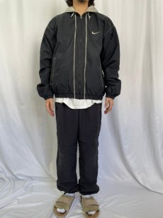 画像2: 90's NIKE キルティングライナー ナイロンパーカー L (2)