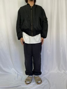 画像3: 90's〜 民間品 ALPHA INDUSTRIES,INC. MA-1 フライトジャケット LARGE (3)