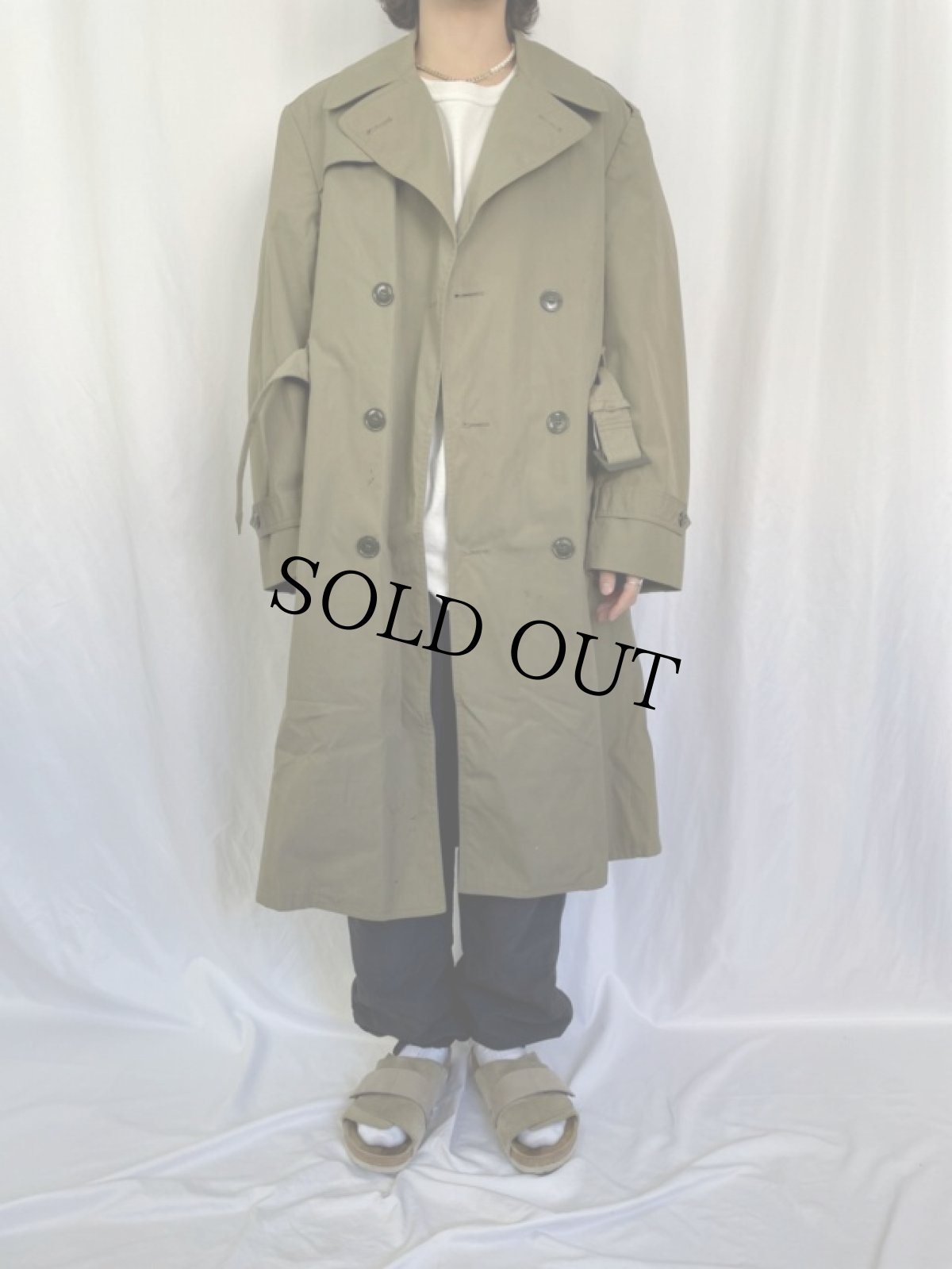 画像2: 80's USMC トレンチコート 38R (2)