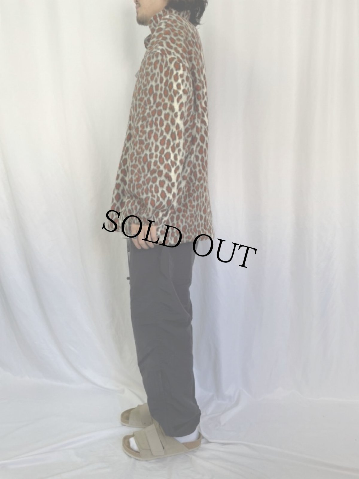 画像3: レオパード柄 フリースジャケット (3)