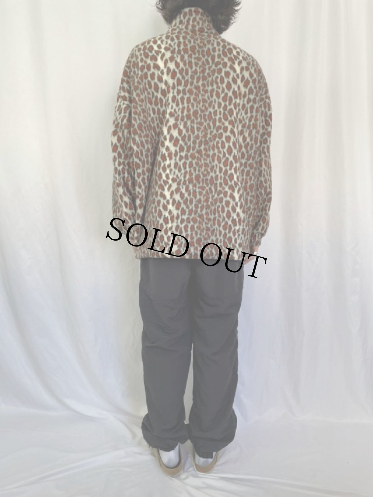 画像4: レオパード柄 フリースジャケット (4)